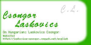 csongor laskovics business card